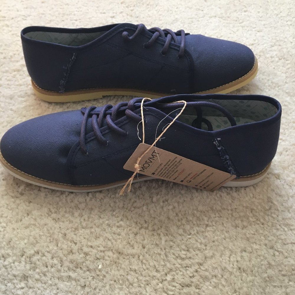 Movmt Men's LE Fronck Canvas Round Toe Oxford Navy